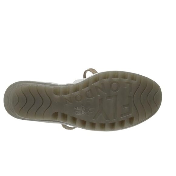 FLY LONDON Yeki Lace Up Leather Sandals Wedge Heel - Picture 7 of 9